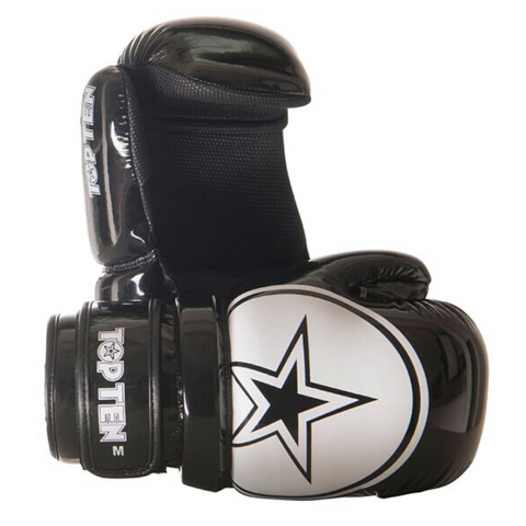 Pointfighter Glove TOP TEN 'STAR' - Black/White Glossy