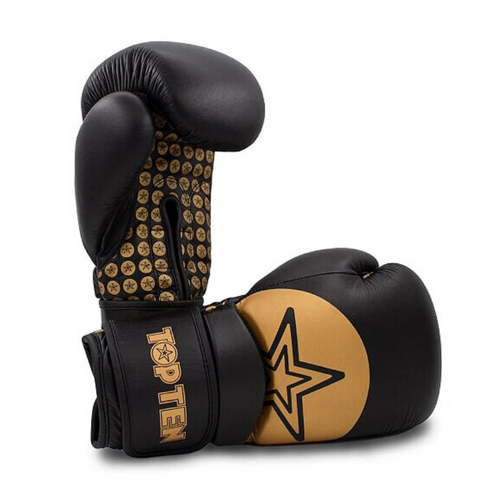 Boxing Gloves TOP TEN 'Wrist Star' - Black/Gold