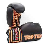 Boxing Gloves TOP TEN 'Fight' - Black/Orange