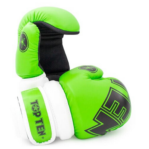 Pointfighter Glove TOP TEN - Glossy Green/White